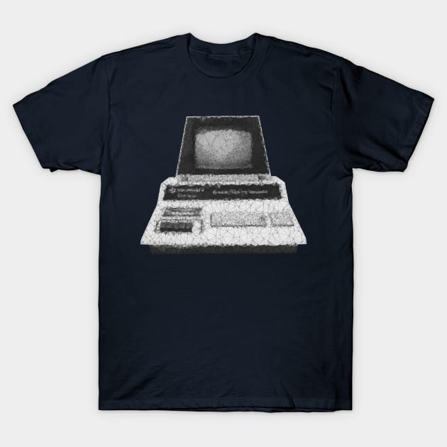 Low Poly Commodore Computer T-Shirt by TRIME